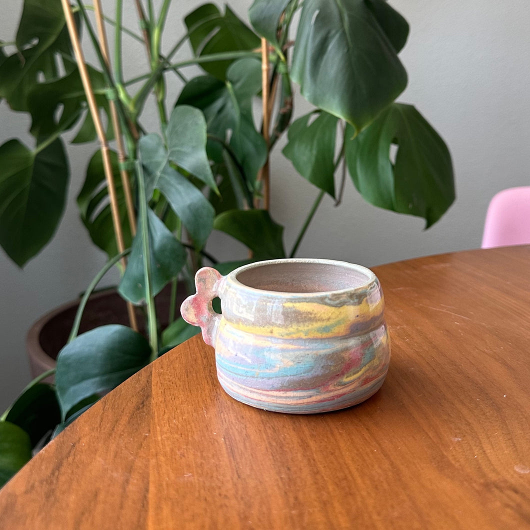 Rainbow Flower Espresso Mug