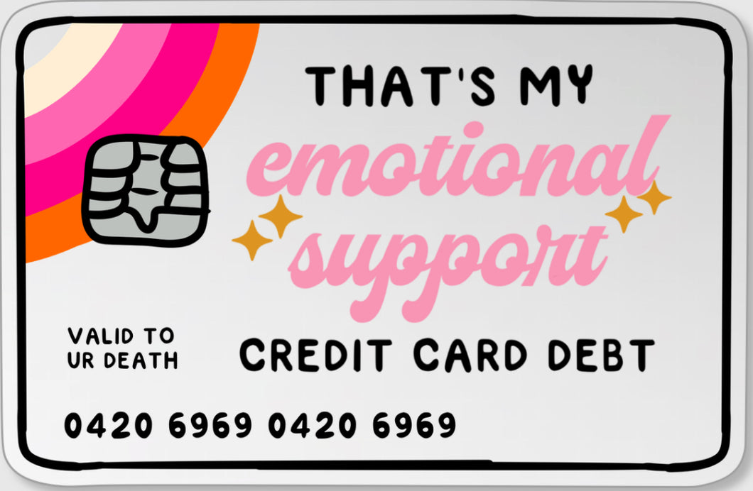 Emotional Support Sticker